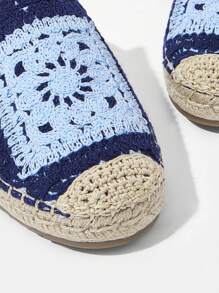 Styleloop Giày lười Mule phong cách Bohemian thường ngày dành cho nữ, thích hợp cho kỳ nghỉ - Màu xanh lam - Xem 3