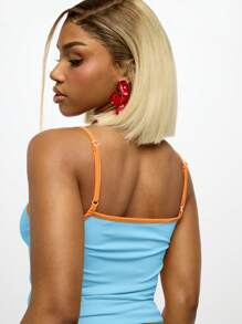 SUMWON WOMEN Top sin mangas de estilo retro con estampado gráfico y texto de declaración, de estética Y2K casual para festivales de verano