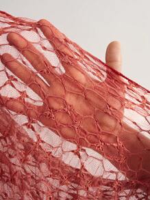 Bohemela Boho lässiges Urlaubssoberes Farbkleidung Damen Spitzen Strickoberteil