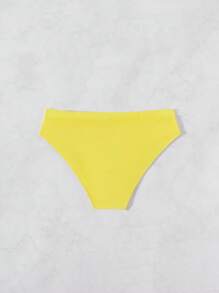 Surfspeed Plus Size Men's Banana Print Beach Swim Briefs, Hawaiian - Yellow - View 2