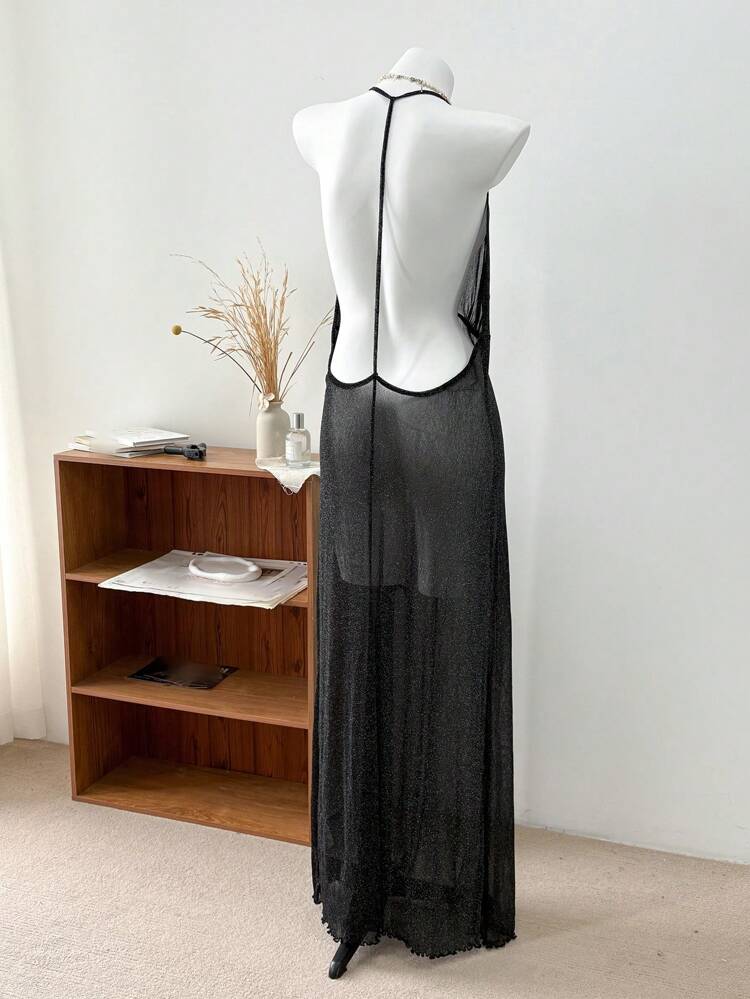 Dazy Plus Mesh Sheer Long Camisole Lingerie