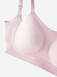 LUVLETTE Áo ngực thể thao Racerback màu hồng cỡ vừa hỗ trợ tập luyện thoáng khí thường ngày - Đồ lót thể thao như áo khoác ngoài cơ bản tập gym năng động Áo ngực Freedom - Hồng - Xem 9