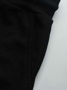 Manfinity Homme Men's Solid Color Polo Shirt And Shorts Set, Casual & Minimalist For Daily Wear Men's Two Pieces Casual Casual Plus 2 Pieces Outfit Men Casual Two Pieces Set Men Outfits For Men T Shirt Co Ords 2 Pieces Outfit Men Outfits 2 Pieces Men Summer Outfits Men T Shirt Co Ords Men's 2 Pieces Outfit Casual Two Pieces Set Men Men Two Pieces Outfits - Black - View 5