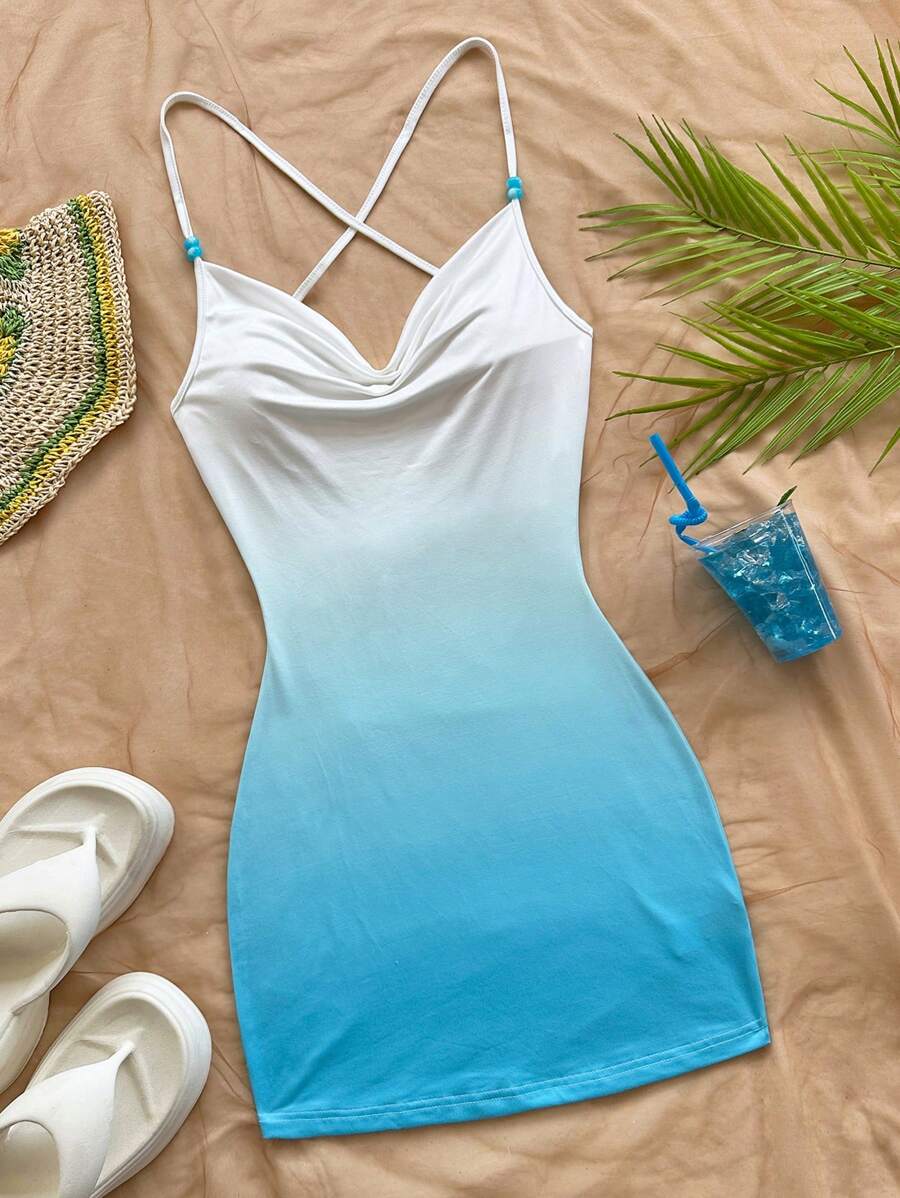 Soleia Bequemes und sexy rückenfreies Strandkleid für Damen im Sommer