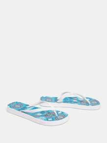 Sandalias de mujer de chanclas negras - Azul - Ver 3