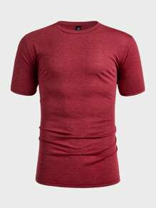 EASEVO 2-Pack Plus Size Men's Casual Round Neck Knit Short Sleeve T-Shirts Tee, Suitable For Summer, School