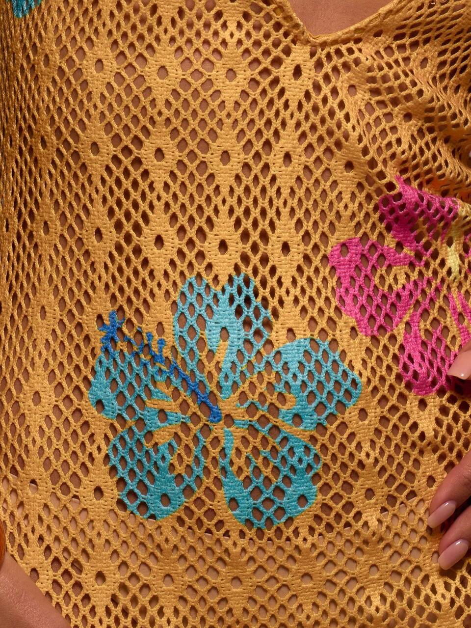 Vestido Longo Maximalista de Tricô com Estampa Floral, Decote em V, Alça, Primavera Verão, Roupa de Ibiza, Férias, Fofo, Festival, Férias, Praia, Boho, Convidado de Casamento, Formatura, Aniversário, Baile de Formatura, Concerto