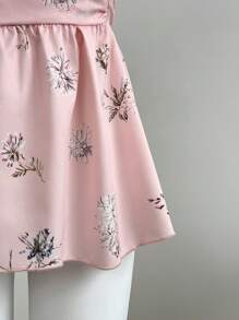 SHEIN Unity 法式优雅浪漫褶皱设计女士吊带背心，夏季 - 彩色 - 查看 4