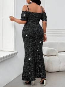 Fleurora Plus Size Valentine's Day Dress, Festival Outfits For Women, Vacation Outfits, Beach Outfits, Summer Dresses - Black - View 3