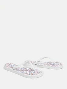 女士时尚黑色人字凉鞋