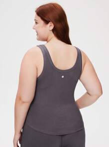 LUVLETTE Große Größen Set aus weicher Baumwolle mit Basic-Lässig-Sporty Elastic Rippenstrick Tanktop & Hose, Loungewear, luftiges Pyjama Set, Sport Lässig Komfort Outfit mit Aktiv Hose mit Taschen, Wäsche als Oberbekleidung