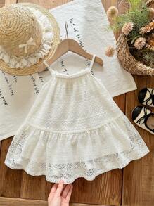 LMoss Kids 女婴针织合身休闲吊带背心裙