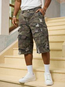 RivetRise 男士牛仔迷彩短裤，时尚又适合夏天