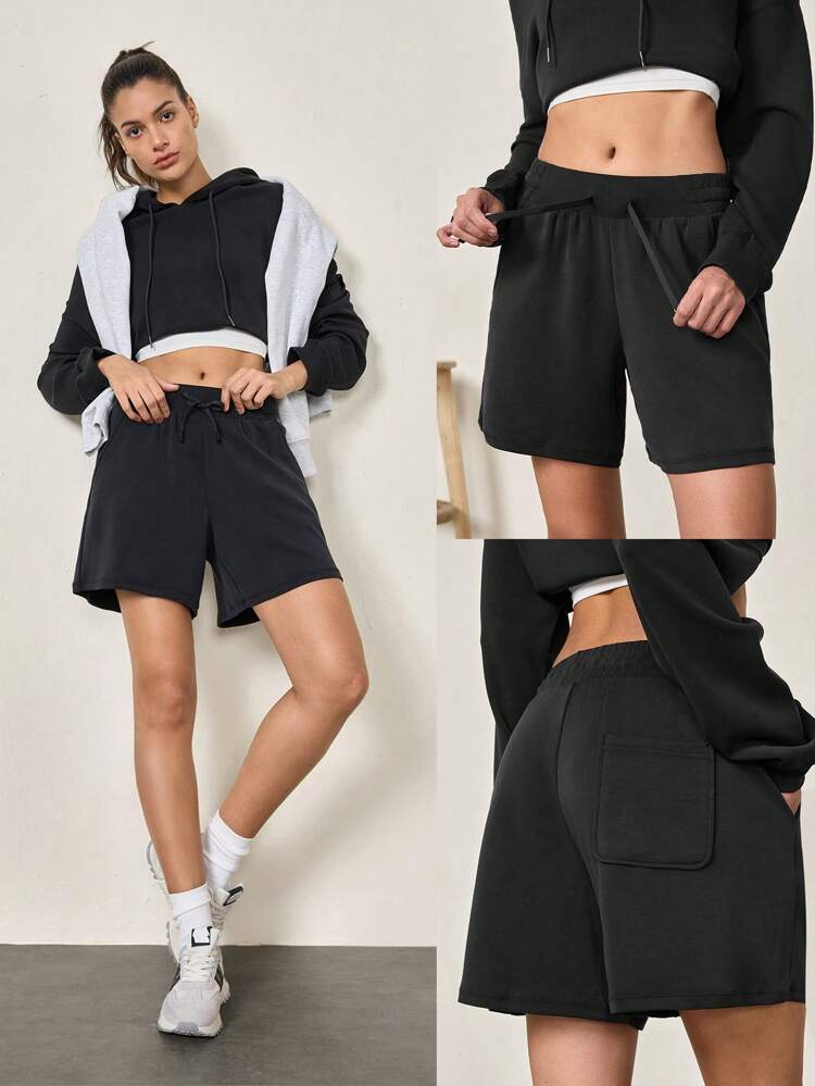 SoftCalm Modal Bermuda Adjustable Pocket Shorts Daily Casual Lounging