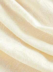 SHEIN MOD 女士松紧腰杏色提花泡泡短裤，夏季，日常穿着，夏季，海岛度假服装，西部风，波西米亚风女装，海滩度假服装，伊比沙岛服装，仙女风，迷你短裤，低腰短裤，优雅