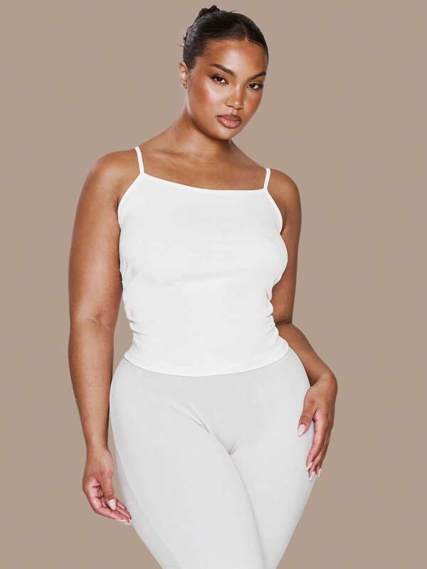 MUSERA Top camisol elastic, cu bretele, și croială lungă, primăvară, vacanță, vară, sărbătoare, elegant, casual
