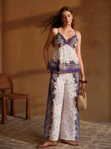 MOTF PREMIUM Babydoll-Camisole-Top mit Paisley-Muster - Verschiedenfarbig - Übersicht 1