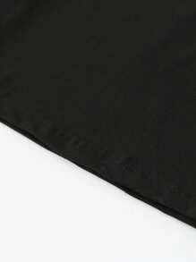 SHEIN Camiseta de manga corta con estampado de eslogan casual para adolescentes, de verano