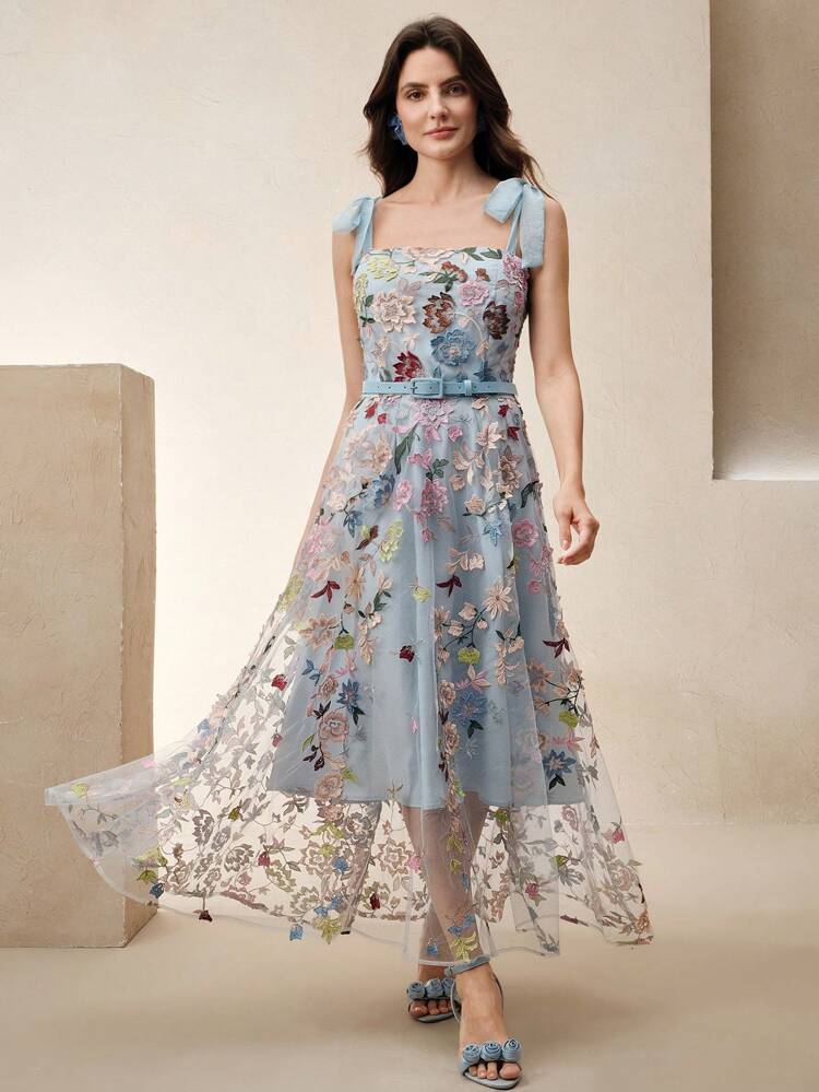 Women's Embroidered Formal Dress, High-End Luxury Niche Dress