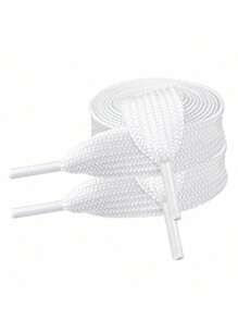 1pair Extra Wide & Thick Flat Shoelaces (120cm/47in), Replacement Shoe Laces For Sports Shoes,Belt,Shoes And Boots Accessories