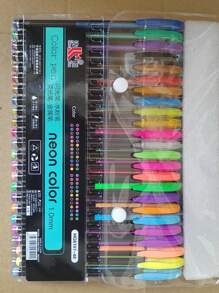 SHEIN 1 Set Glitzergelstifte in 36/48/60 Farben, Schulanfang