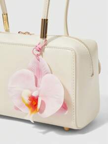 ROMWE Kawaii 1 件波西米亚风格热带花朵度假沙滩包饰物钥匙扣