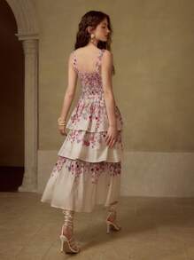 MOTF PREMIUM 女士亚麻中长连衣裙 - 白色 - 查看 7