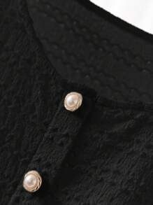 CosyJoli Maglietta casual estiva semplice e texturizzata da donna taglie forti