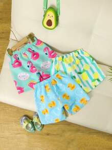 Quần short đi biển rộng rãi có dây rút ở eo dành cho bé trai - Nhiều màu - Xem 2