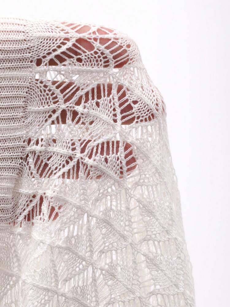 Women's Solid Color Round Neck Sheer Sleeveless Knit Casual/Beach Vest Top