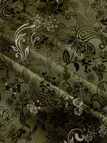 SHEIN MOD 女式印花垂坠领吊带迷你连衣裙