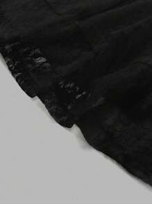 Sweetra Women's Summer Holiday Lace Embroidered Multi-Layered Skirt Y2K  For Holiday Party