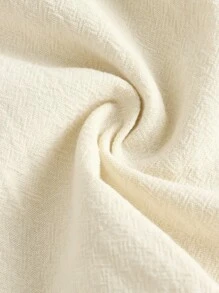 Girlism 少女蓝灰色纯色休闲短裤，纸袋腰纽扣细节，春夏季，适合休闲度假、节日、午餐、音乐节