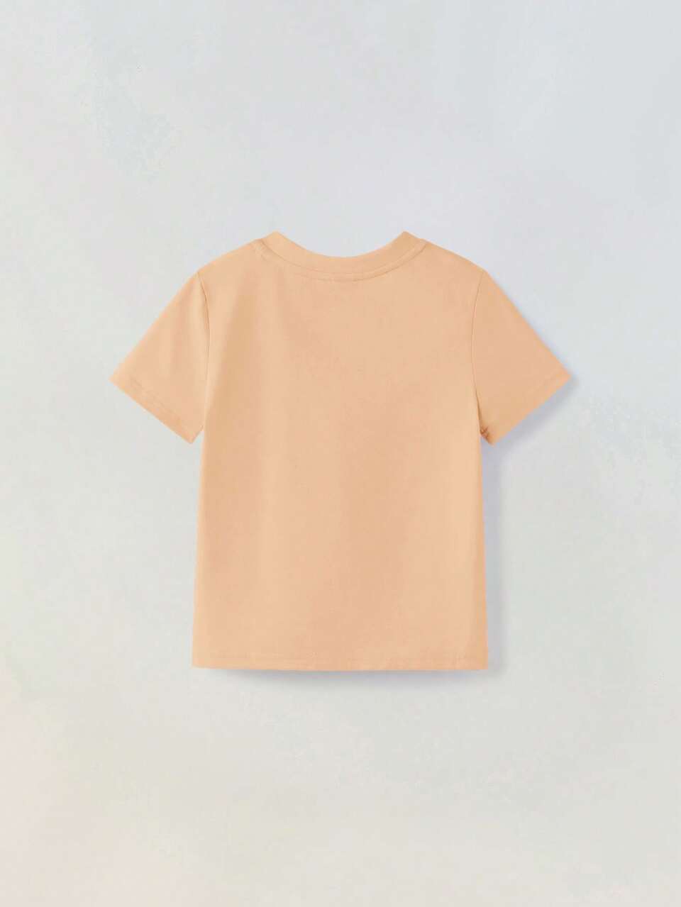Short Sleeve T-Shirt For Young Girls With Bow Decor, Casual Style