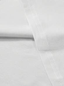 Manfinity EMRG Áo thun nam tay ngắn in chữ thường ngày cho mùa hè - trắng - Xem 3