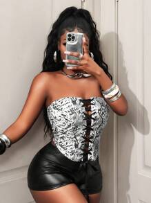 BamGleam Top bandeau para mujer, diseño de moda adecuado para el verano