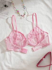 PetitDoll Lace Patchwork Solid Color Cami Bra, Suitable For Daily Wear, Kawaii