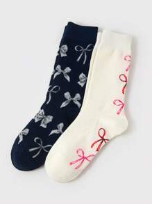 ROMWE Kawaii Calcetines para mujer de media pantorrilla, minimalistas y prácticos multifuncionales