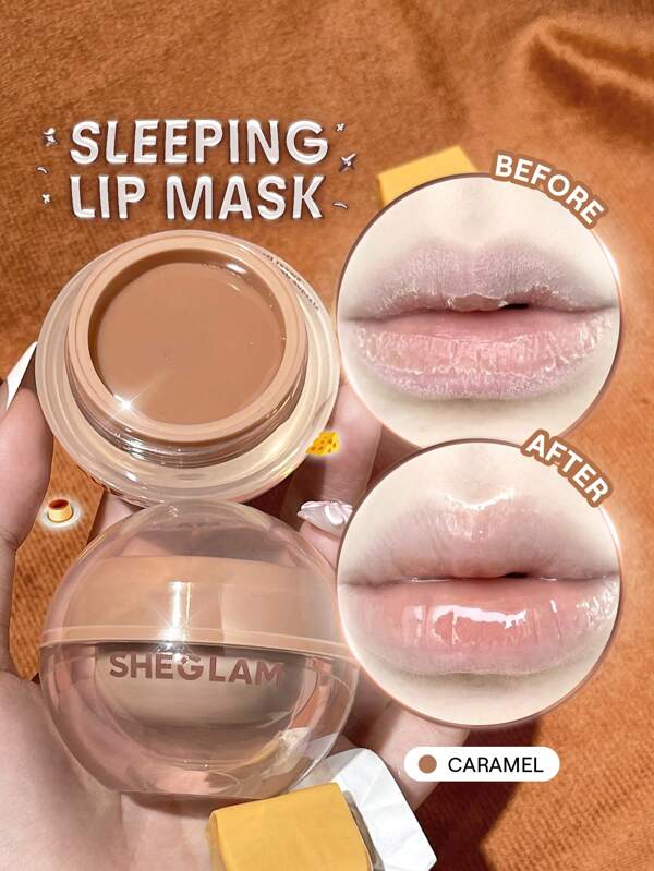 SHEGLAM Sweet Dreamz Mască De Noapte Pentru Buze-Caramel Absolvire Zi De NașTere Vacanță Vară Toamnă Y2K Elegant Modă Femei Machiaj Cosmetice Petrecere Plajă CăLăTorie Camping ÎN Aer Liber ȘCoală Campus Excursie Festivaluri Decor Cadou Cadou Trandafir Fată Cosplay Cel Mai Bun Culoare Farmec Atmosferă