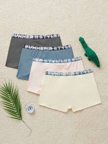 4件套字母腰带男士内裤 - 彩色 - 查看 2