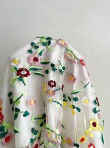 SHEIN Unity 女式 V 领刺绣无袖 A 字背心，春夏