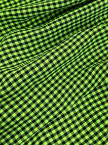 Elamini Áo hai dây thiết kế kẻ caro hở lưng kiểu Pháp gợi cảm, kiểu dáng bó sát và hở hang, phù hợp cho mùa xuân và mùa hè - Nhiều màu - Xem 4