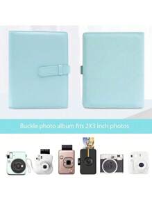 SHEIN 1 个相册卡夹，用于存储名片和收集照片，256 口袋照片卡游戏卡 Kpop 卡活页夹夹书，3 英寸迷你相册照片卡收藏适合 7s 8 8+ 9 11 25 26 50s 70 90 即时相机，照片存储，收藏 - 彩色 - 查看 6