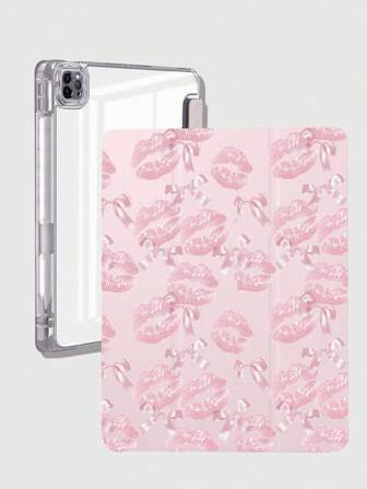 Kawaii 1 Stück Tablet-Schutzhülle mit süßem Lippen-Design und Schmetterlingsmuster, kompatibel mit Apple iPad Air 4. Generation (10,9 Zoll), iPad 7. Generation (10,2 Zoll), iPad Pro 11 Zoll 2020, iPad 8. Generation (10,2 Zoll), iPad Pro 11 Zoll 2021, iPad Air 5. Generation 2022, iPad Pro 11 Zoll (4. Generation), iPad 10. Generation, iPad Air 11 Zoll M2-2024