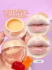 SHEGLAM Sweet Dreamz Lip Sleeping Mask-Candy Graduation Birthday Holiday Summer Fall Autumn Y2K Fancy Fashion Women Makeup Cosmetic Party Beach Travel Camping Outdoors School Campus Trip Festivals Decor Gift Present Rose Girl Cosplay Best Color Charm Vibe