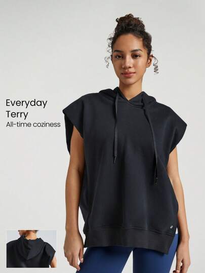 GLOWMODE 日常毛圈超大號帽衫,適合日常悠閒穿著