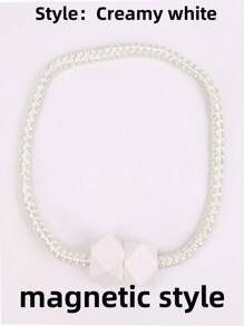 SHEIN 2 Pcs/10 Pcs Delicate Curtain Tiebacks With Small Faux Pearl, For Bedroom Living Room Home Decor,Window Tie Tie Fixer Decorative Rope Fixer, Classic Tie Design, Suitable For Room, Office(Buckle, Non-Magnet) - Multicolor - View 16