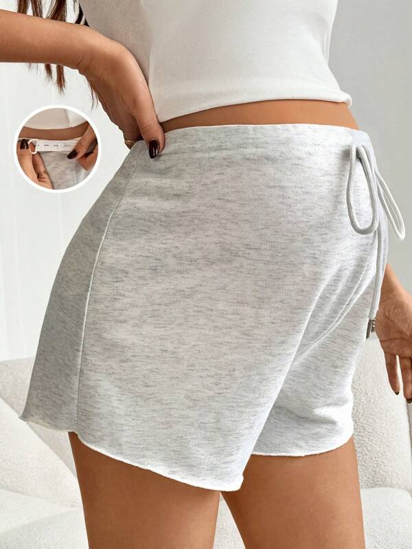 SHEIN Adjustable Waist Relaxed Maternity Shorts For Women Shorts For Women Comfy Summer Outfits For Women Casual Summer Outfits Women Summer Outfits For Women