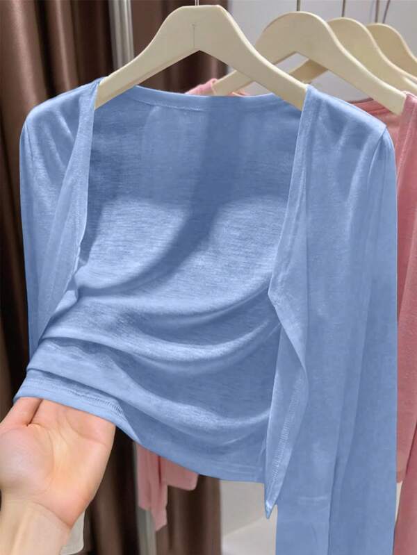 INAWLY Women's Lightweight Solid Color Cardigan For Spring/Summer