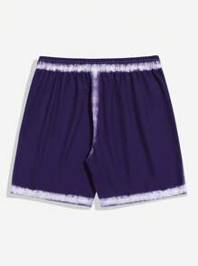 ROMWE MEN Street Life Pantalones cortos con estampado cristiano, pantalones cortos de verano con estampado para hombres